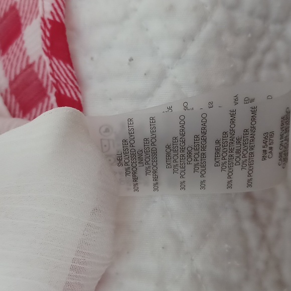 Tommy Hilfiger red and white gingum blouse/top.Large EUC - Picture 6 of 8